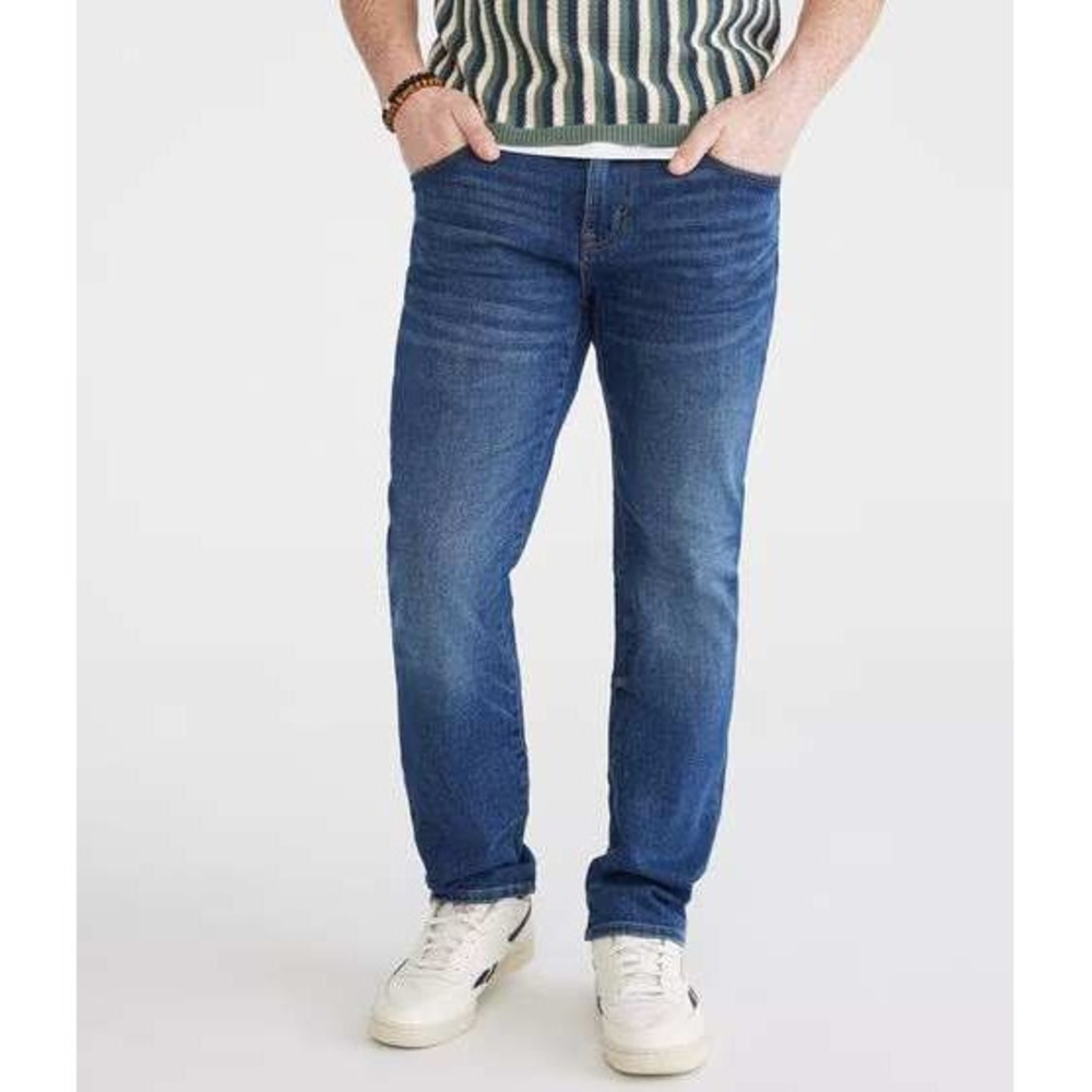 Aeropostale Mens Straight Leg Stretch‎ Jeans Dark Wash 32x34 NWT